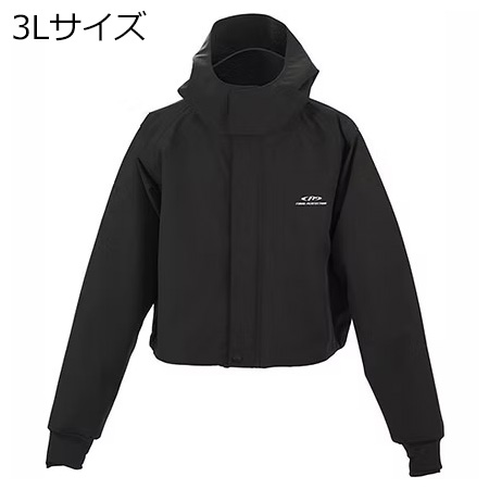 エクセル FP-5005/3L 透湿ショートレインジャケット 3Lサイズ（ブラック）FINAL PERFECTION[FP50053L] 返品種別A