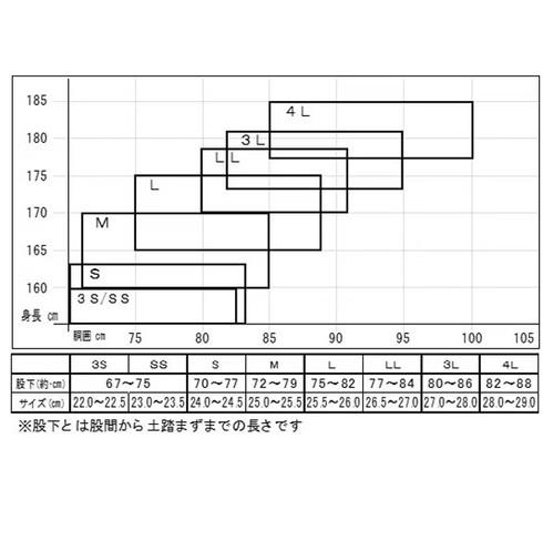 エクセル OH-003P/S/グレ- チェストハイウェダー 70D フェルトピン Sサイズ/24.0〜24.5cm（グレー）OHJI[OH003PSグレ] 返品種別A