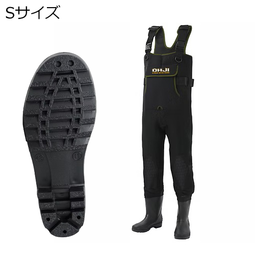 エクセル OH-006R/S/ブラツク クロロプレーンウェダー ラジアル/中丸 Sサイズ/24.0〜24.5cm（ブラック）OHJI[OH006RSブラツク] 返品種別A