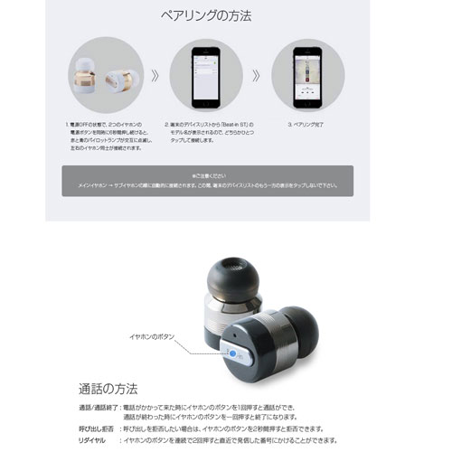 ビートイン BI9317 完全ワイヤレス Bluetoothイヤホン（ローズゴールド）Beat-in Power Bank[BI9317] 返品種別A_8
