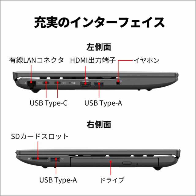 富士通 FMVA54J3BZ ノートパソコン AH54/J3【Joshinオリジナル】(16型/Windows11/Office2024/Core i7 1255U/メモリ16GB/SSD1TB/BD/ATOK/抗菌キーボード/BTマウス付)ブライトブラックFMV スタンダードノート[FMVA54J3BZ] 返品種別Aの通販は