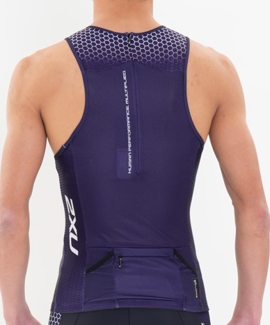 2XU ユニセックス トライアスロンウェアリアジップ スリーブレス