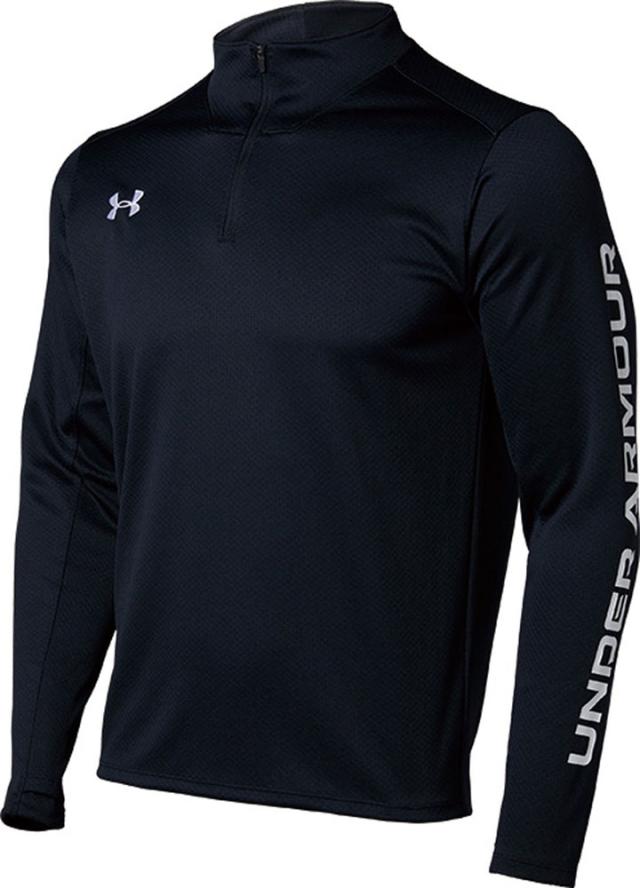 アンダーアーマー サッカー ニット ロングスリーブ トップス（ブラック・サイズ：3XL） UNDER ARMOUR　UA 1365019-001-3XL返品種別A