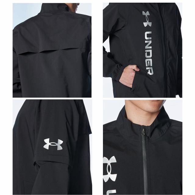 アンダーアーマー UA ストーム パッカブル レインスーツ（Black/Silver