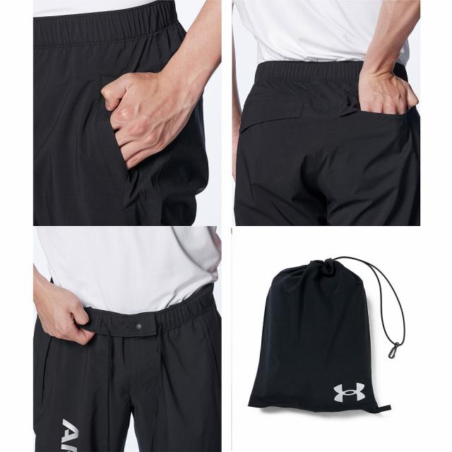 アンダーアーマー UA ストーム パッカブル レインスーツ（Black/Silver