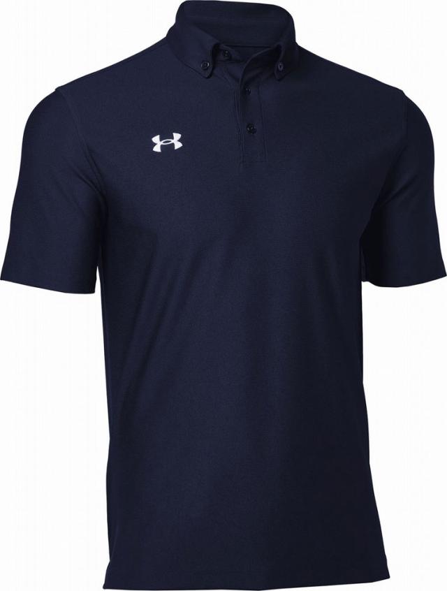 アンダーアーマー UAチーム アーマー ポロ ボタンダウン （Midnight Navy/White・サイズ：4XL） DOM-1384777-410-4XL返品種別A