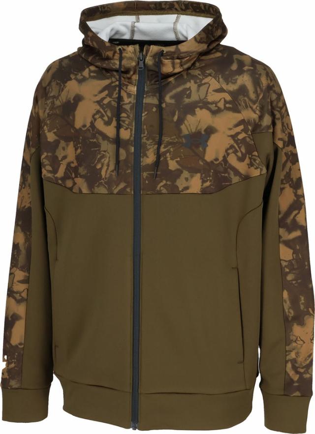 アンダーアーマー DOM-6007736-308-LG メンズ UAアーマーフリース カモ フルジップ フーディー（Expedition Green・サイズ：LG）UNDER ARMOUR[DOM6007736308LG] 返品種別A