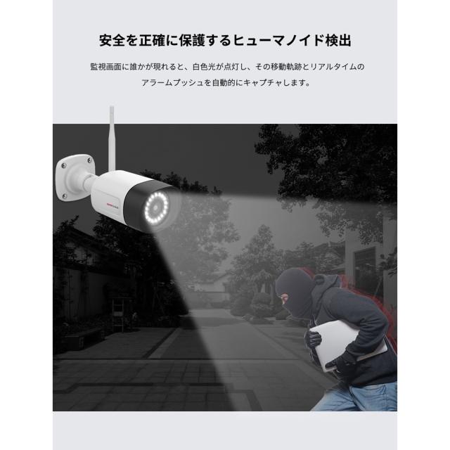 水鏡 JA-PJ2031-W センサーライト付　Wi-FiネットワークカメラJUANCLOUD（ジュアンクラウド）[JAPJ2031W] 返品種別A_2