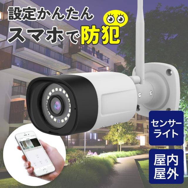 水鏡 JA-PJ2031-W センサーライト付　Wi-FiネットワークカメラJUANCLOUD（ジュアンクラウド）[JAPJ2031W] 返品種別A_3