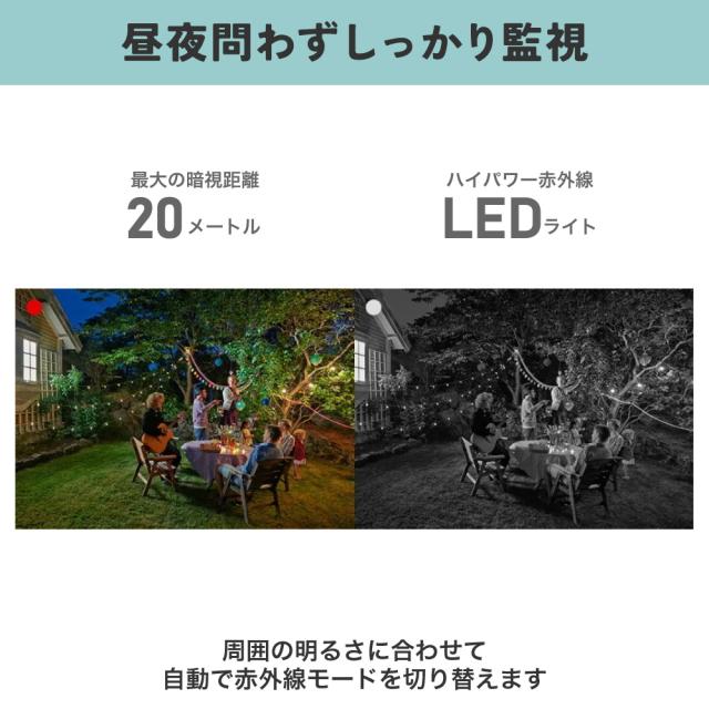 水鏡 JA-PJ2031-W センサーライト付　Wi-FiネットワークカメラJUANCLOUD（ジュアンクラウド）[JAPJ2031W] 返品種別A_6