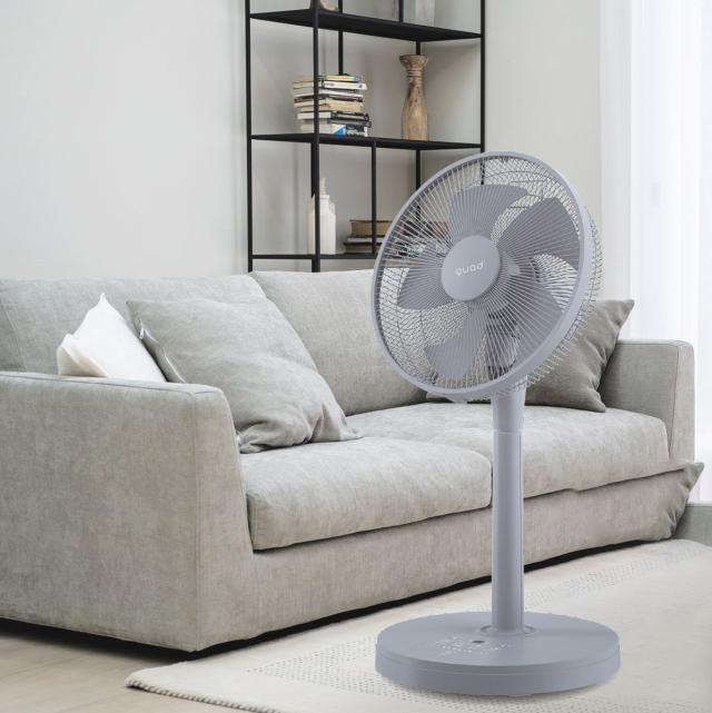 クワッズ QS509LG 【扇風機】DCモーター搭載 リビング扇（ライトグレー）QUADS　PUREWIND DC ピュアウインド[QS509LG] 返品種別A_1