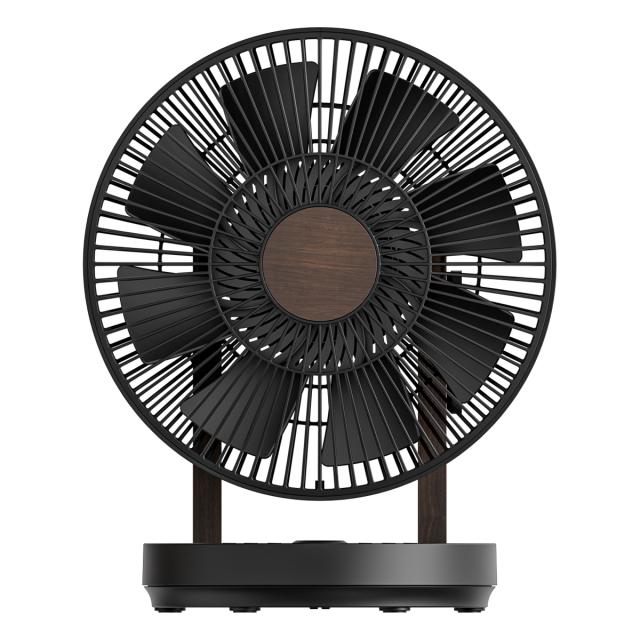 クワッズ 【扇風機】DCモーター搭載 サーキュレーター（ブラックウッド） QS666BW返品種別A