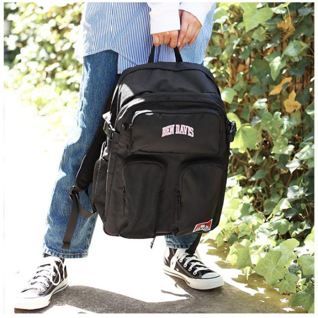 BEN DAVIS(ベンデイビス) BF025636-1A-2C BEN DAVIS ベンデイビス W-MESH DAYPACK（BLACK/PINK）[BF0256361A2C] 返品種別A_3