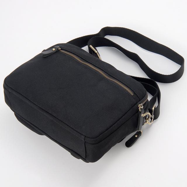 モンテスピガ MOSWMTP035BK ショルダーバッグ　コットン＆オイルレザー（ブラック）monte SPIGA[MOSWMTP035BK] 返品種別B_1