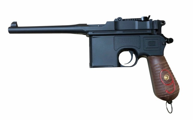 A！ CTION Mauser C96 Red9 マットブラックモデルガン 返品種別Bの通販