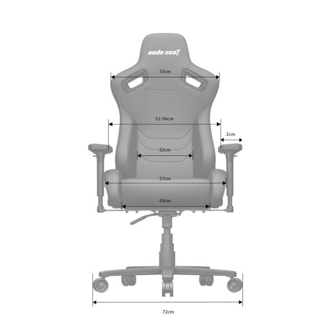 Andaseat KAISERFRONTIERXL/BK Kaiser Frontier XL Black（ブラック）ゲーミングチェア　アンダシート[KAISERFRONTIERXLBK] 返品種別A_8