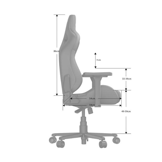 Andaseat KAISERFRONTIERXL/MA Kaiser Frontier XL Marron（マロン）ゲーミングチェア　アンダシート[KAISERFRONTIERXLMA] 返品種別A_8