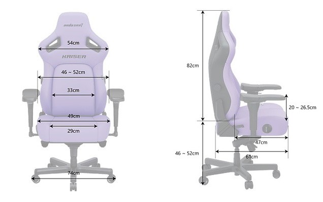 Andaseat AD12YDDC-L-20-P-PV/C KAISER 4（クリーミーピンク）ゲーミングチェア アンダシート[AD12YDDCL20PPVC] 返品種別A