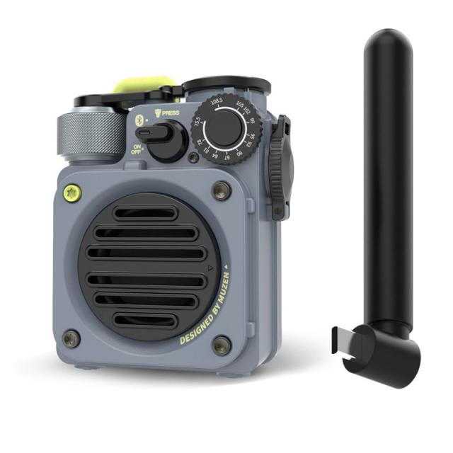 MUZEN MW-PVXI3GY Bluetooth対応スピーカー（メタルグレー）MUZEN Wild Mini 第3世代[MWPVXI3GY] 返品種別A
