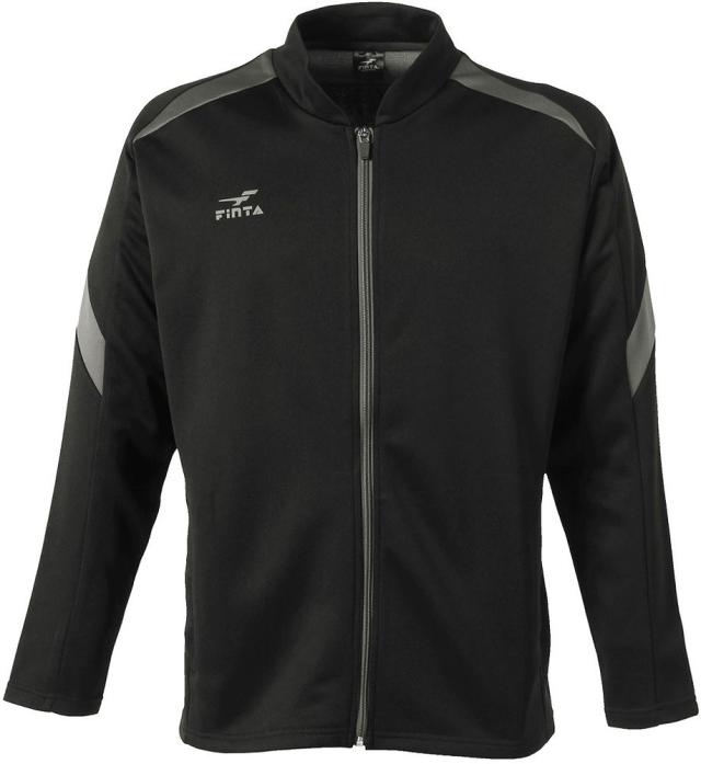 FINTA（フィンタ） トレーニングジャケット（ブラック・サイズ：XO） サッカー・フットサル用 FNT-FT3009-0500-XO返品種別A