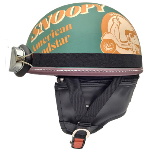 アークス SNV-102 SNOOPYハーフヘルメット アメリカンレトロ（マット