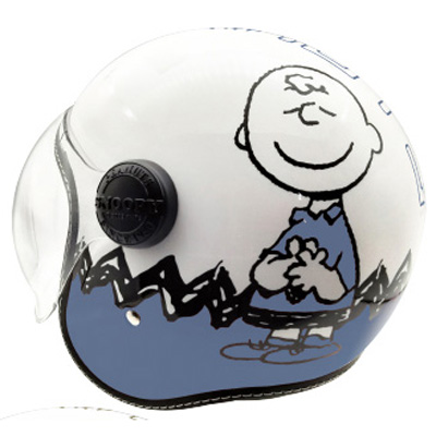 アークス SNJ-111 SNOOPYジェットシールドヘルメット　スヌーピー＆チャーリーブラウン（ブルー）[SNJ111] 返品種別B
