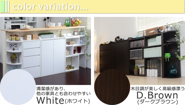 JK-PLAN(ジェイケイ・プラン) YHK-0204-WH カウンター下収納チェスト(ホワイト)幅40cm[YHK0204WH] 返品種別A_7
