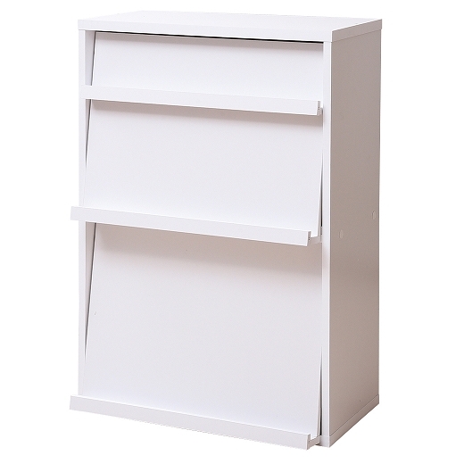 JK-PLAN(ジェイケイ・プラン) FR-045-WH 6BOXシリーズフラップ2枚扉(ホワイト)[FR045WH] 返品種別A