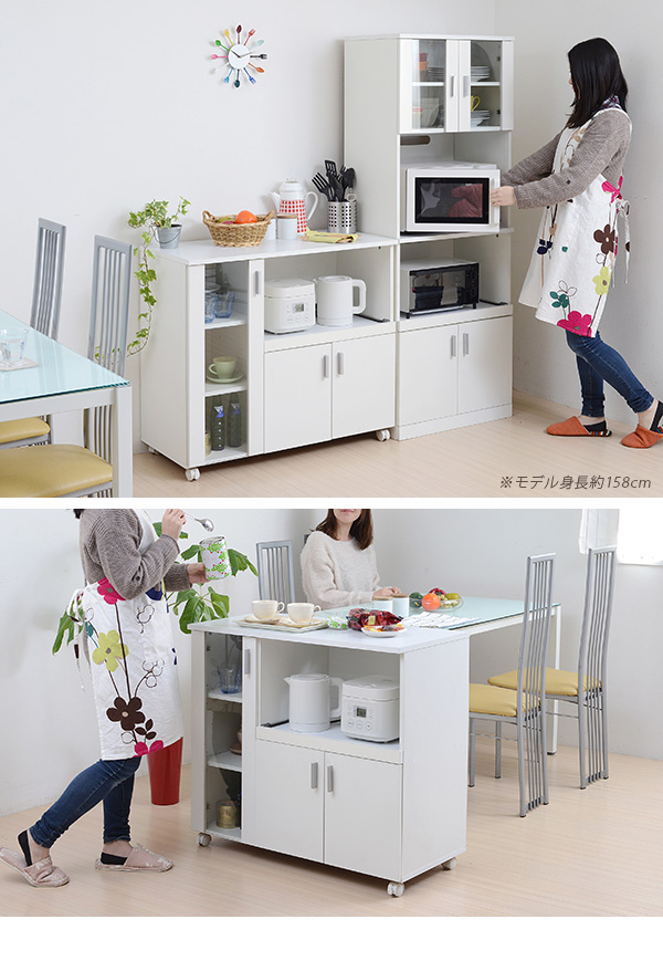 JK-PLAN(ジェイケイ・プラン) FAP-0017-WH キッチンカウンター(ホワイト)SIMシリーズ[FAP0017WH] 返品種別A_6
