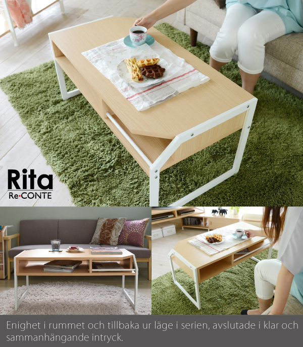 JK-PLAN(ジェイケイ・プラン) RT-007-WH センターテーブル(ホワイト)Rita series CenterTable(リタ)[RT007WH] 返品種別A
