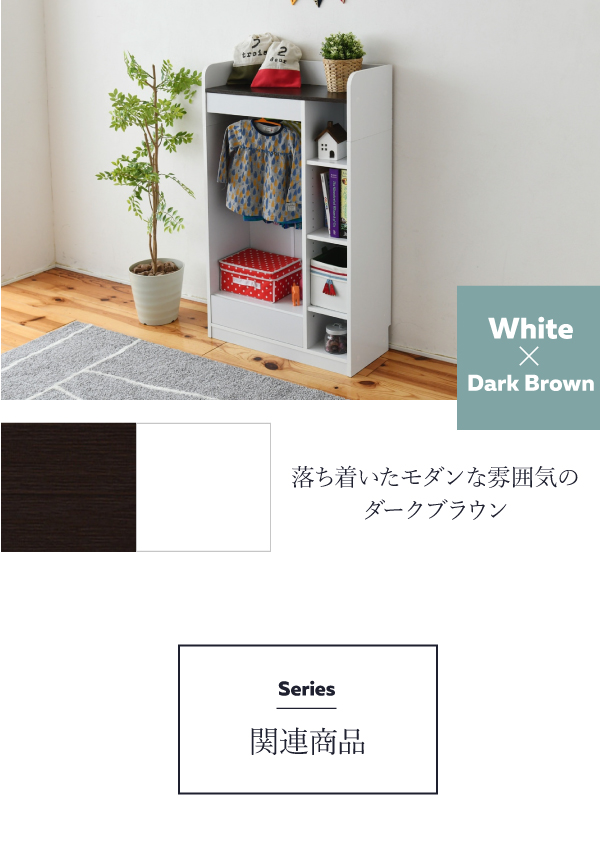 JK-PLAN(ジェイケイ・プラン) FWD-0009-WHDB 薄型リビングジュニアマルチ収納ラック(ホワイト/ダークブラウン)[FWD0009WHDB] 返品種別A_12