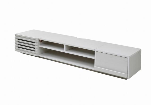 JK-PLAN(ジェイケイ・プラン) 組合せテレビ台ロータイプ(ホワイト・フラップ扉×引き出し)ワイドテレビボード  FTV-LOWSET-DFWH返品種別A