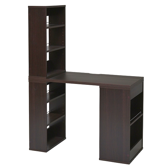 JK-PLAN(ジェイケイ・プラン) SGT-0124-DB フレキシブルユニットデスク(ダークブラウン)[SGT0124DB] 返品種別A