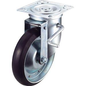 ワコーパレット エアーキャスター(自在車ストッパー付) 200mm ゴム車 ASHG-200-RBDS返品種別B