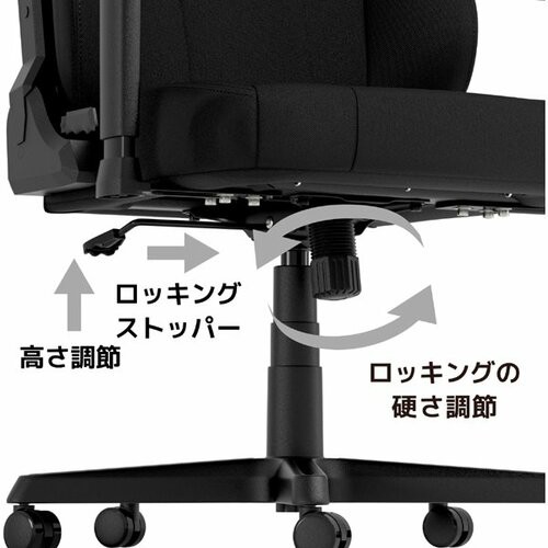 Nitro Concepts NCE250BEC ゲーミングチェア E250（ブラック）[NCE250BEC] 返品種別A