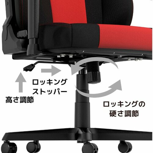 Nitro Concepts NCE250BREC ゲーミングチェア E250（レッド）[NCE250BREC] 返品種別A