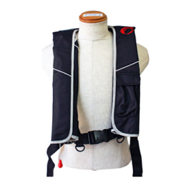 ファインジャパン FV-6010-BK 自動膨張式救命具 首掛けタイプ フリーサイズ(ブラック)FINE JAPAN[FV6010BK] 返品種別A