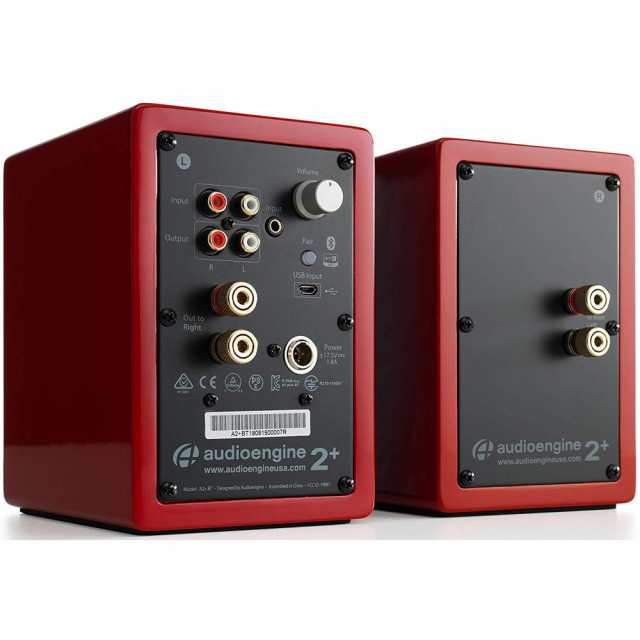 audioengine A2+BT-R Bluetooth対応ワイヤレススピーカー（ハイグロス ...