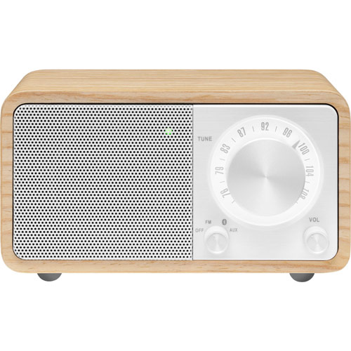 サンジーン FMラジオ・Bluetoothスピーカー（ホワイトオーク + パールホワイト）【FM専用】 Sangean WR-301-WHITEOAK返品種別A