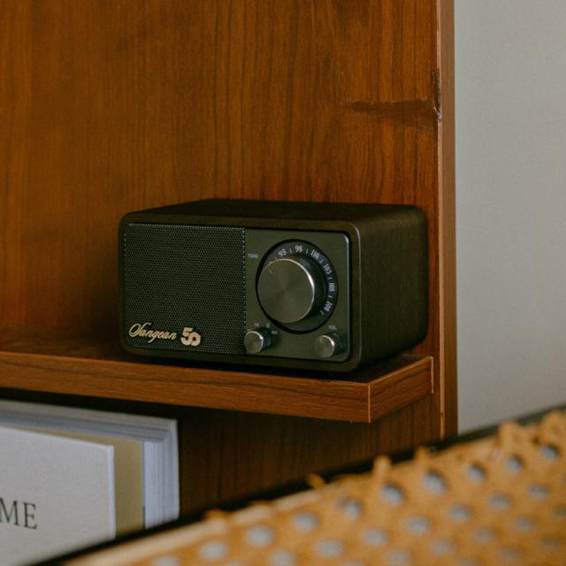 サンジーン FMラジオ・Bluetoothスピーカー（ダークウォールナット）【FM専用】　Sangean創立50周年記念モデル WR-301-50THDW返品種別A