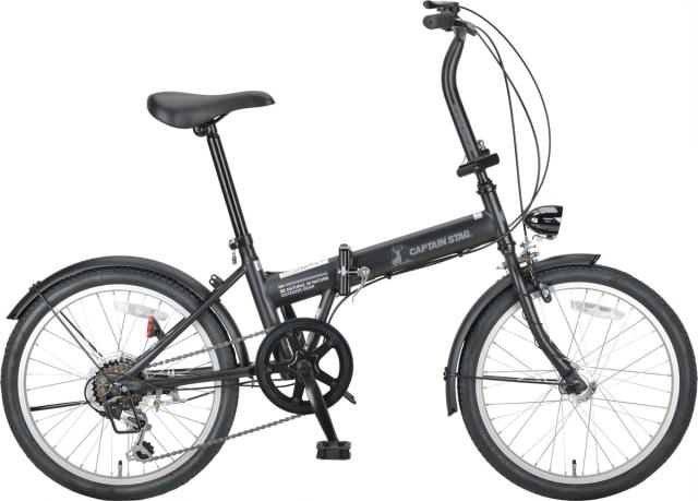 CAPTAIN STRAD 折りたたみ自転車 ブラック CAPTAIN STAG 折りたたみ自転車｜自転車車体｜自転車｜車、バイク