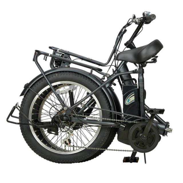 キャプテンスタッグ 折りたたみ電動アシスト自転車　20インチ（マットブラック） CAPTAIN STAG eバーギー電動 FDB206 YG-1502返品種別B_1