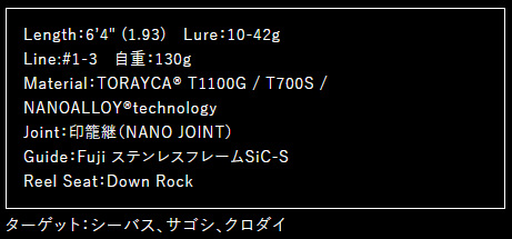 アピア グランデージ ナバル シーファラー C64M+ 6.4ft ベイト GRANDAGE NAVAL SEAFARER C64M+返品種別A