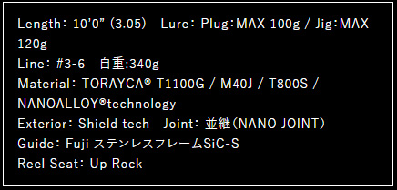 アピア グランデージ アトラス ブルーランナー 100HH 10.0ft 2ピース スピニング GRANDAGE ATLAS BLUE RUNNER 100HH返品種別A