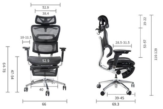 COFO(コフォ) FCC-XB Chair Premium(ブラック・サイズ：幅66×奥行69×高さ115〜122cm)FOS[FCCXB]  返品種別Aの通販はau PAY マーケット - Joshin web 家電・PC・ホビー専門店 | au PAY マーケット－通販サイト