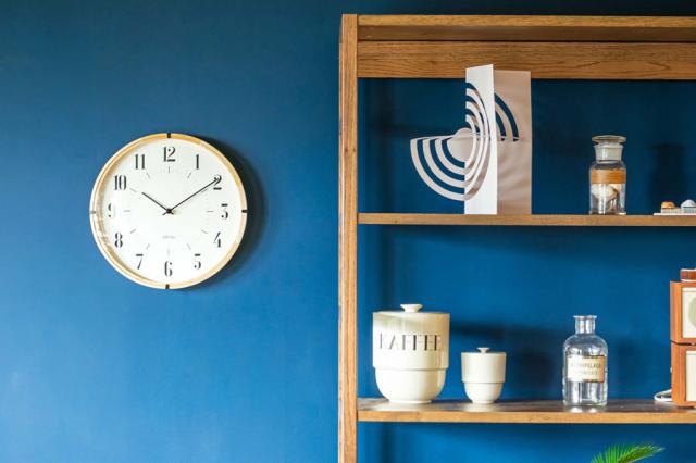 エルコミューン 掛け時計（XANTS）EL COMMUN / BAUHAUS Fonts Wall Clock 78-493663[78493663] 返品種別A_2