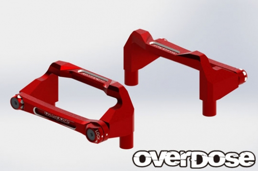 OVERDOSE アルミバッテリーホルダーセット (For OD/レッド)【OD2526b】ラジコンパーツ 返品種別B 15,899円