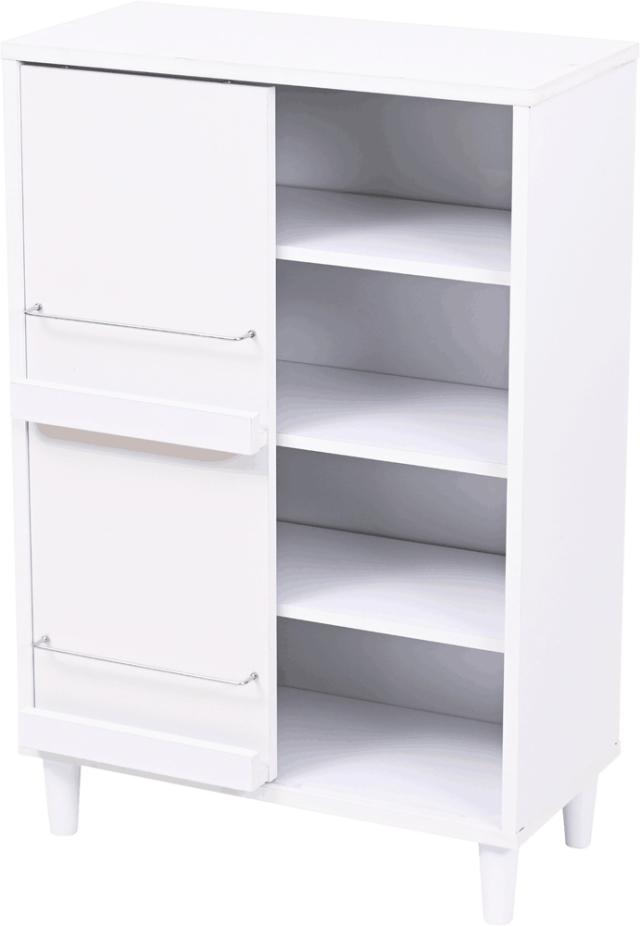 JK-PLAN(ジェイケイ・プラン) FSI-0006-WH スライド扉式 ディスプレイラック（WH）[FSI0006WH] 返品種別A