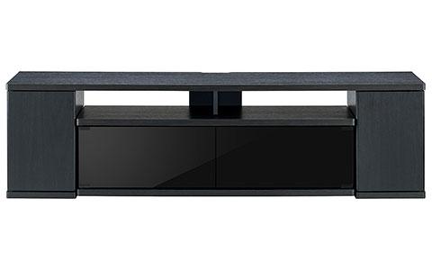 朝日木材加工 AS-SBS1500-BK 65V型まで対応 テレビ台（黒木目）Swing[ASSBS1500BK] 返品種別A