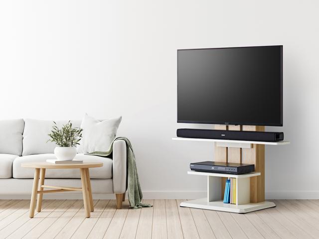 朝日木材加工 WS-C590-NA 24〜55V型まで対応 壁寄せテレビスタンド